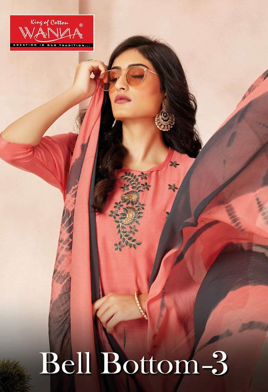 BELL BOTTOM VOL-3 BY WANNA LOOKS 4701 TO 4708 SERIES RAYON PRINTED DRESSES