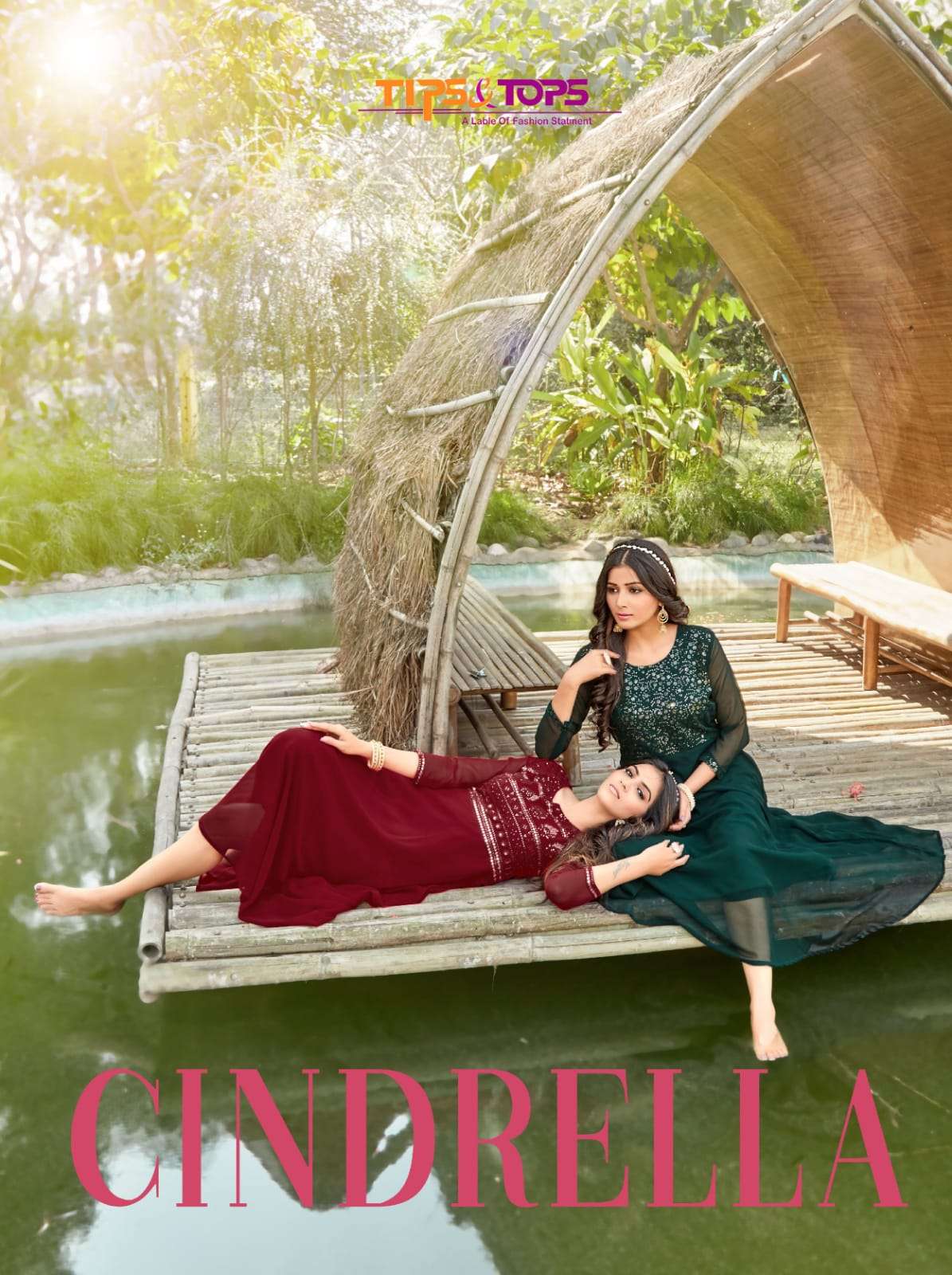 CINDRELLA BY TIPS & TOPS 101 TO 108 SERIES DESIGNER GEORGETTE KURTIS