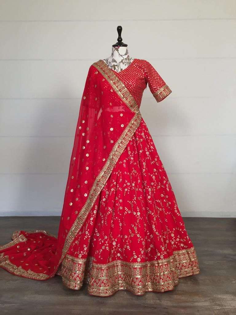 DIVINE 1704 COLOURS BY ASLIWHOLESALE DESIGNER GEORGETTE LEHENGAS