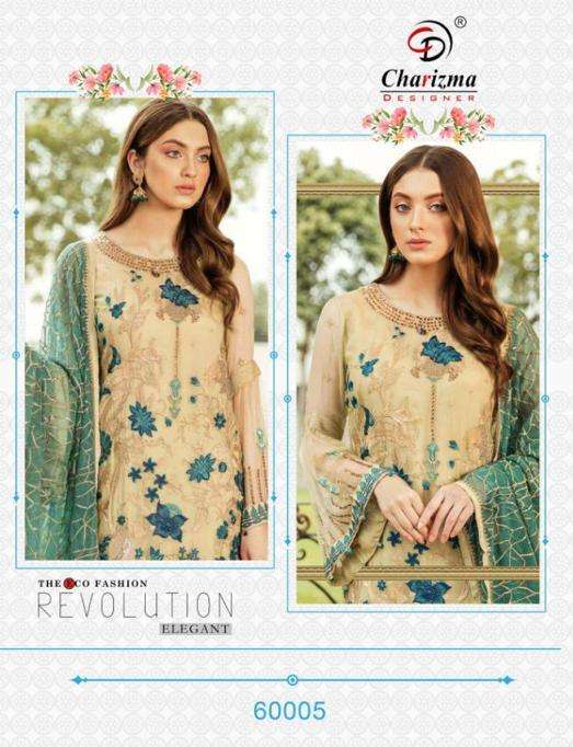 ELHAM BY CHARIZMA DESIGNER 60001 TO 60005 SERIES FAUX GEORGETTE DRESSES