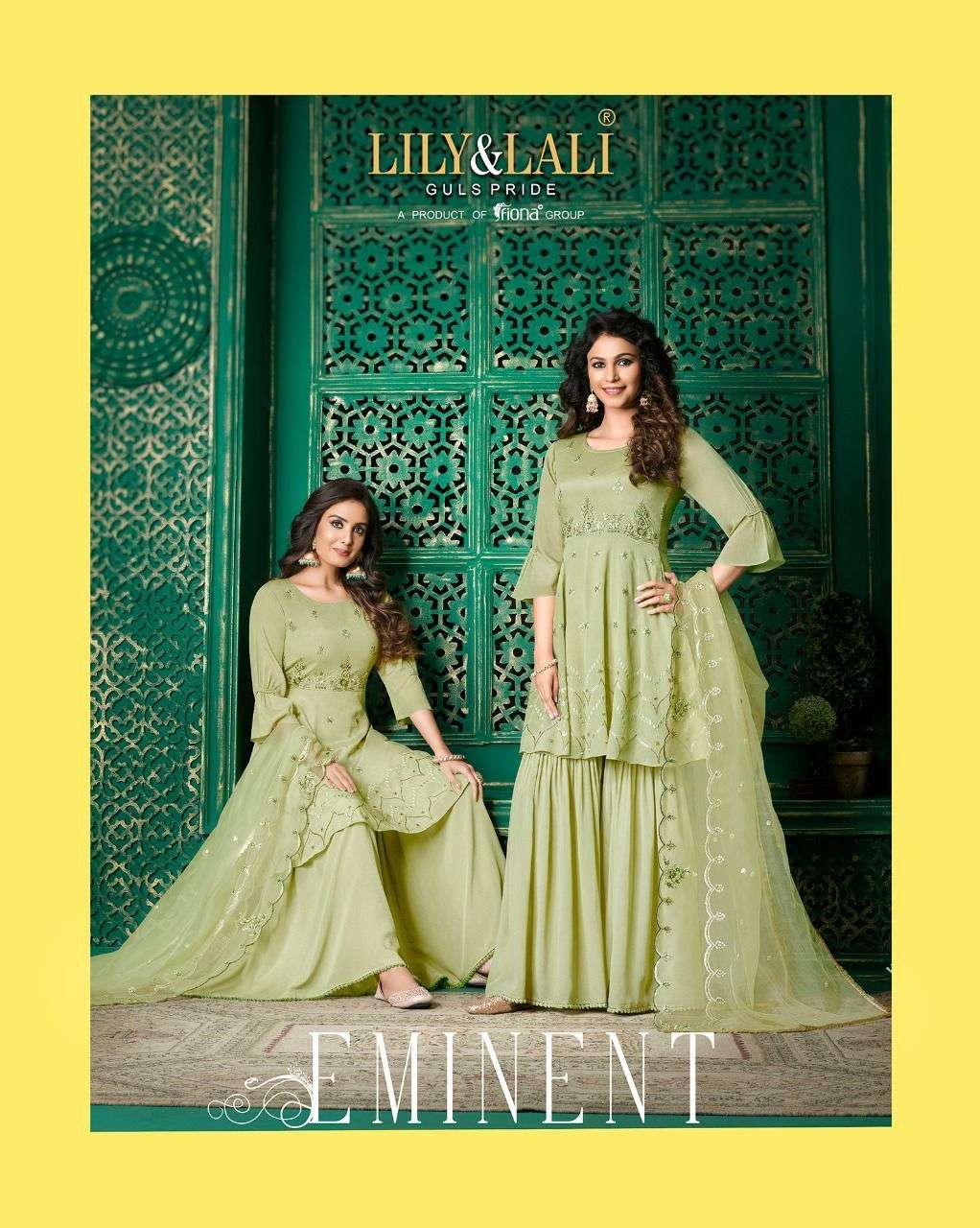 EMINENT BY LILY & LALI 8051 TO 8054 SERIES CHINNON CHIFFON DRESSES