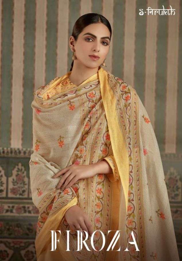 FIROZA BY S-NIRUKTH DESIGNER CAMBRIC PRINTED DRESSES