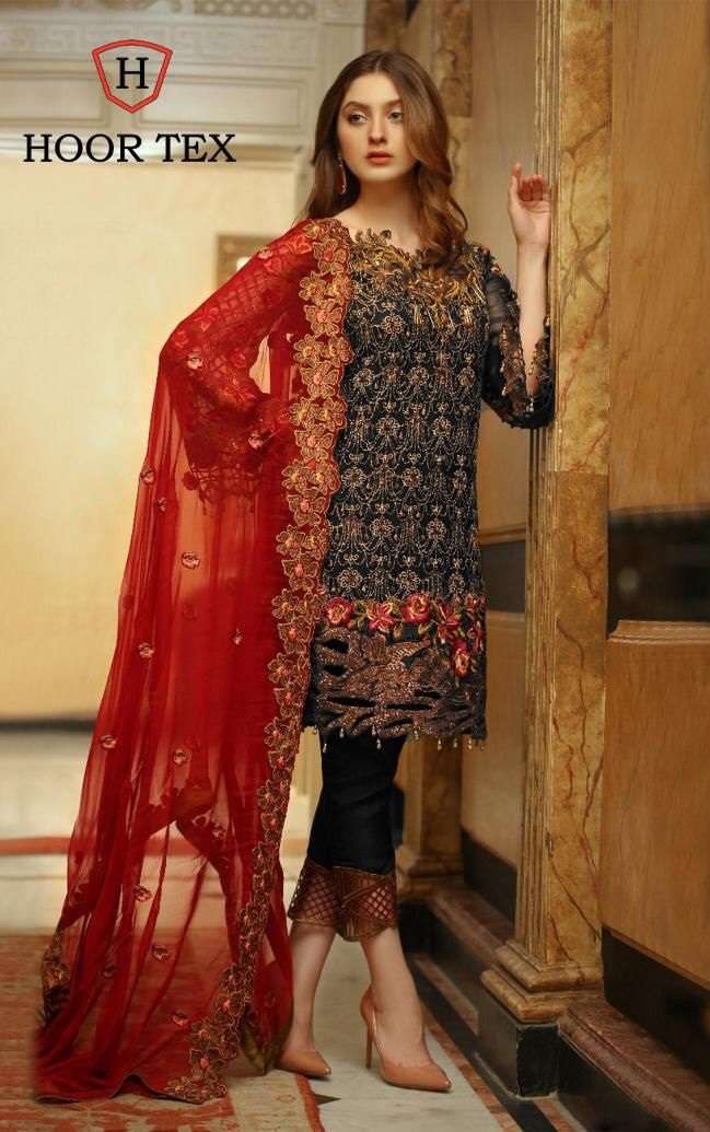 HOOR TEX 15001 HIT DESIGN BY HOOR TEX GEORGETTE PAKISTANI DRESS