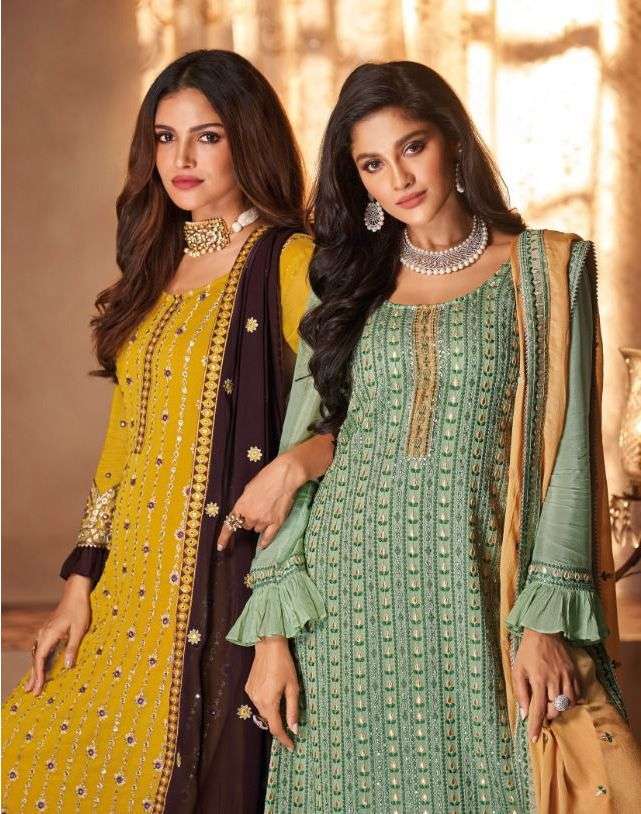 INARA BY SAYURI 129 TO 130 SERIES DESIGNER GEORGETTE DRESSES