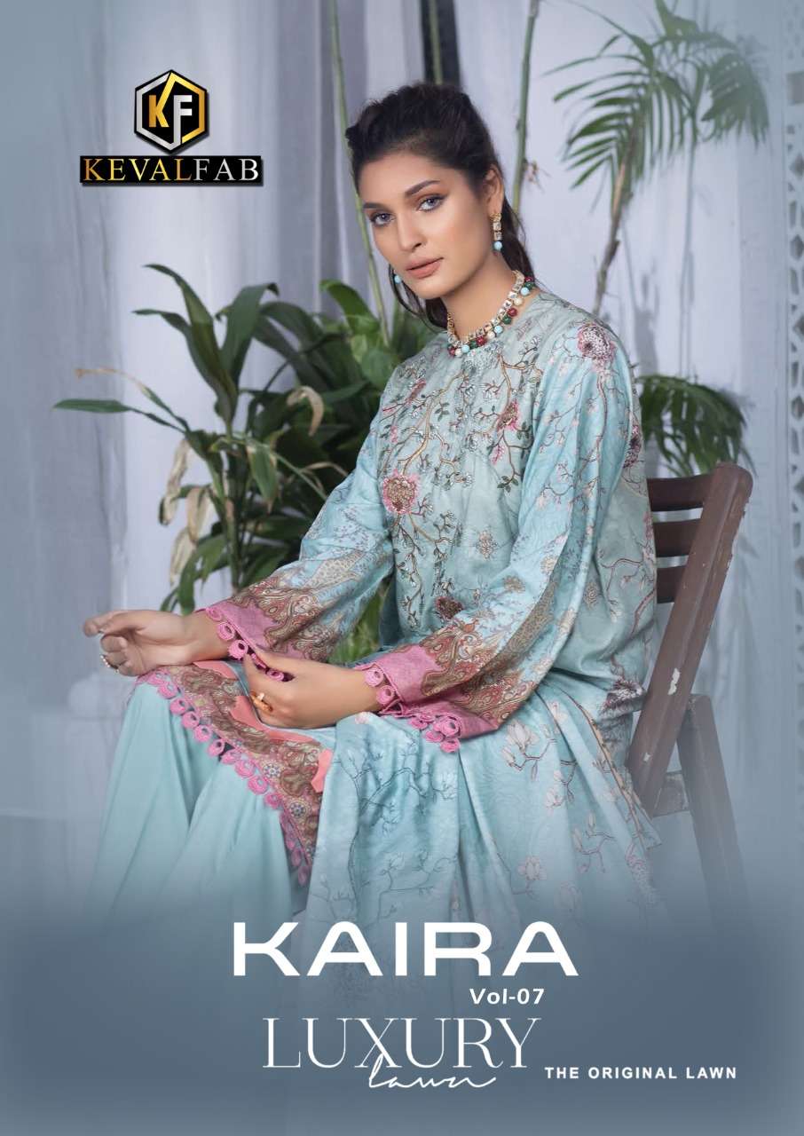 KAIRA VOL-7 BY KEVAL FAB 7001 TO 7004 SERIES COTTON DRESSES