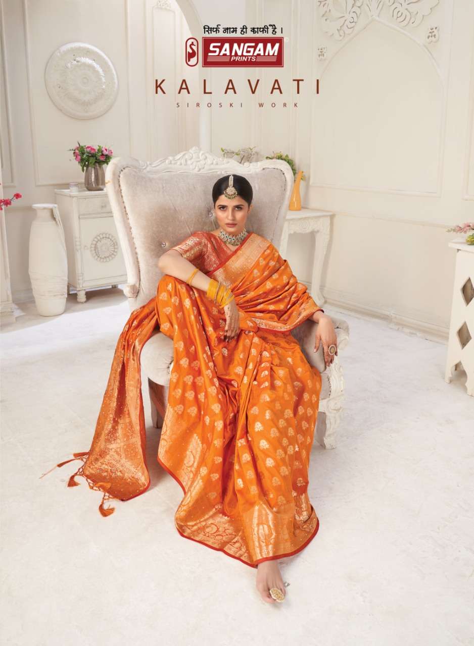 KALAVATI BY SANGAM PRINTS 1363 TO 1368 SERIES DESIGNER BANARASI SILK SAREES