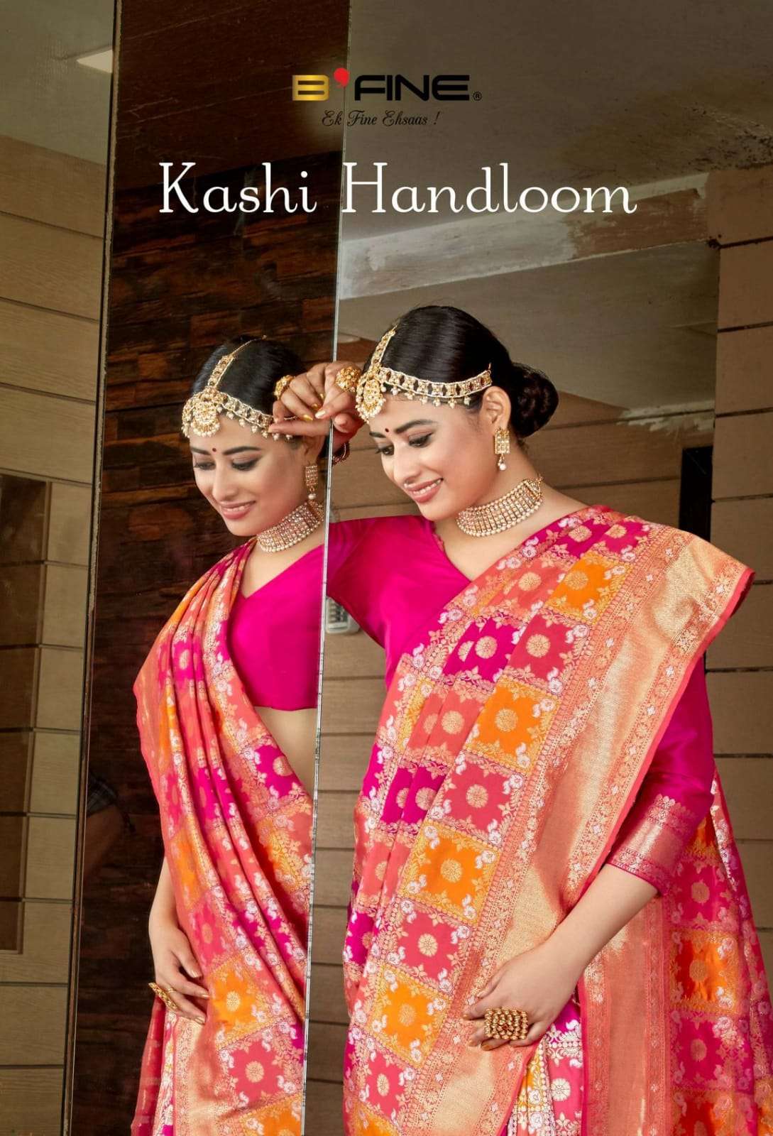 KASHI HANDLOOM BY B-FINE 615 TO 620 SERIES DESIGNER SILK SAREES