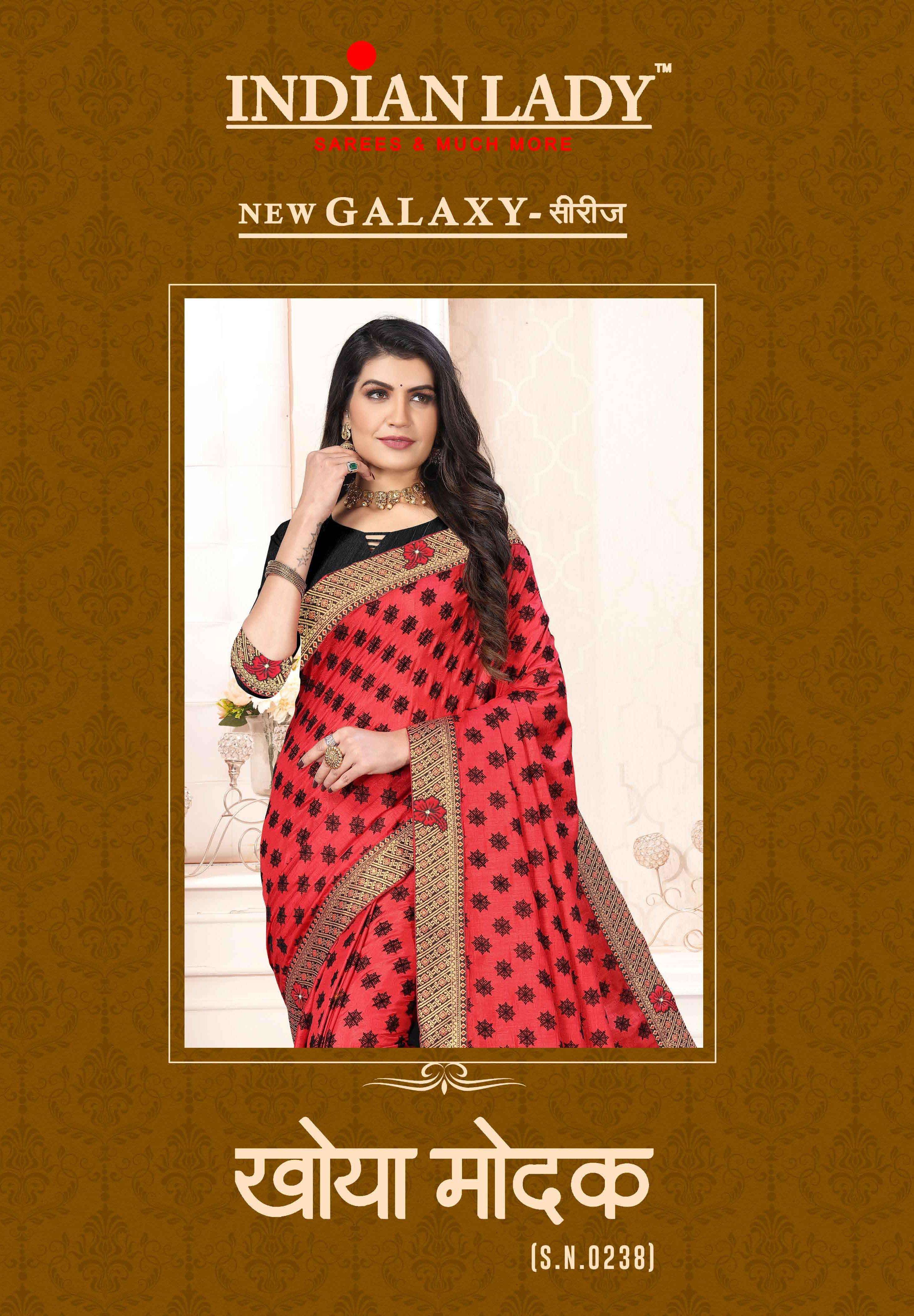 KHOYA MODAK BY INDIAN LADY 0238-A TO 0238-H SERIES DESIGNER SILK SAREES