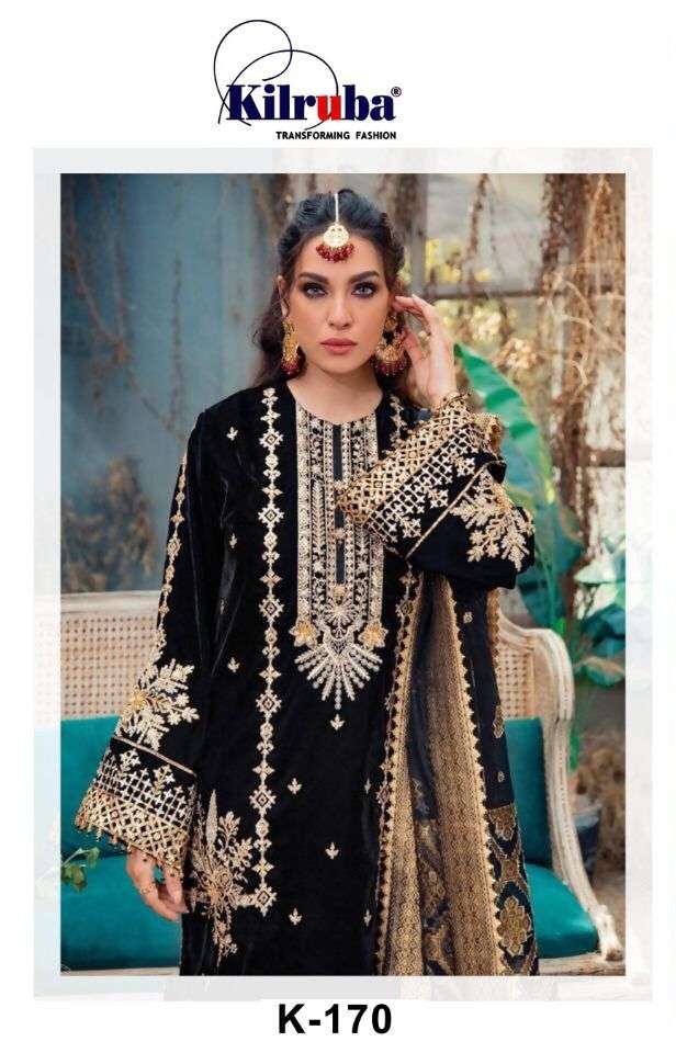 KILRUBA K-170 HIT DESIGN BY KILRUBA DESIGNER GEORGETTE PAKISTANI DRESS