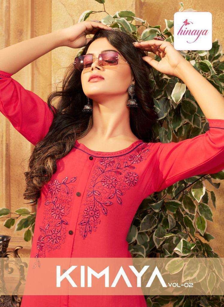 KIMAYA VOL-2 BY ASLIWHOLESALE 2001 TO 2009 SERIES DESIGNER RAYON SLUB KURTIS