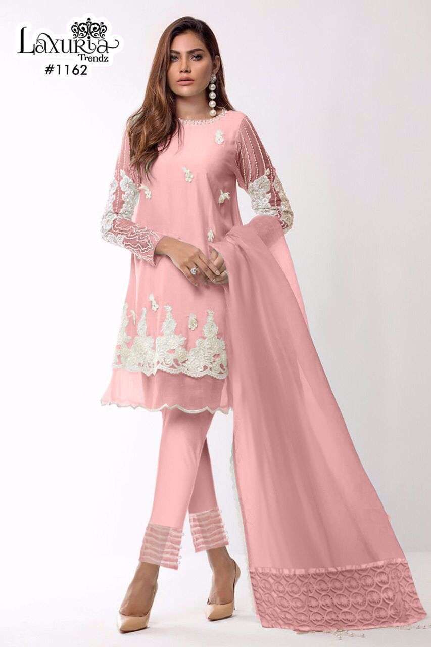 LAXURIA 1162 COLOURS BY LAXURIA TRENDZ FAUX GEORGETTE DRESSES