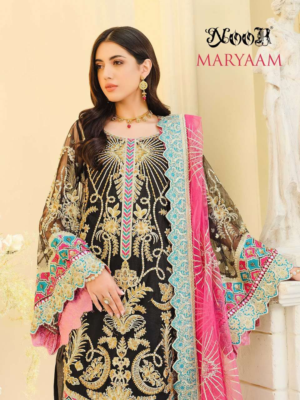 MARYAAM BY NOOR 12303 TO 12305 SERIES DESIGNER GEORGETTE DRESSES