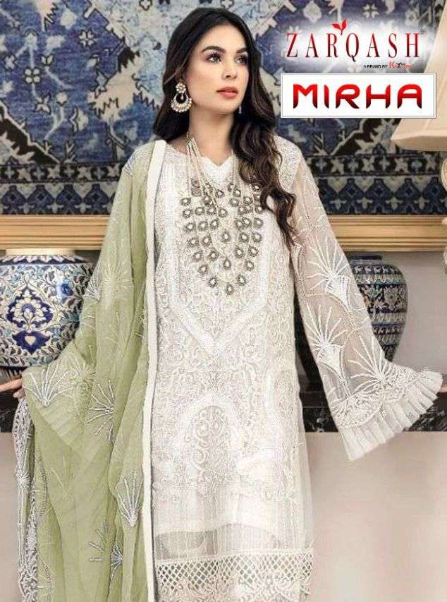 MIRHA BY ZARQASH Z-2016-A TO Z-2016-D SERIES BUTTERFLY NET DRESSES