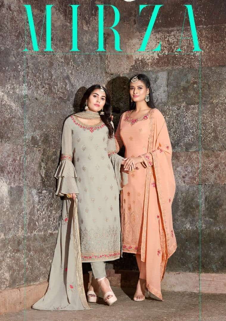 MIRZA BY YOUR CHOICE 3743 TO 3746 SERIES REAL GEORGETTE DRESSES