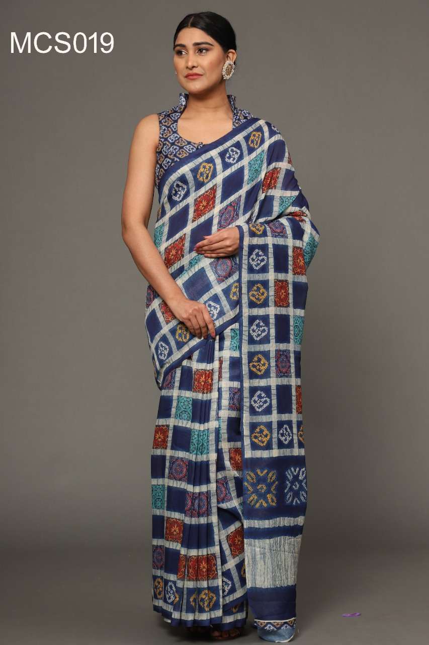 MISHRI COLLECTION BY ASLIWHOLESALE COTTON & CREPE PRINTED SAREES