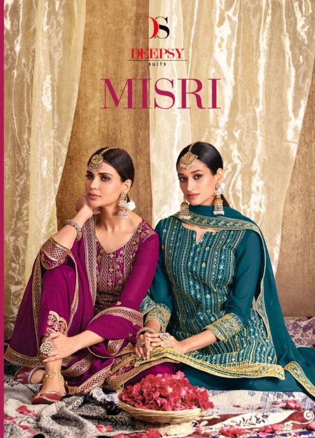 MISRI BY DEEPSY SUITS 13501 TO 13505 SERIES DESIGNER GEORGETTE DRESSES