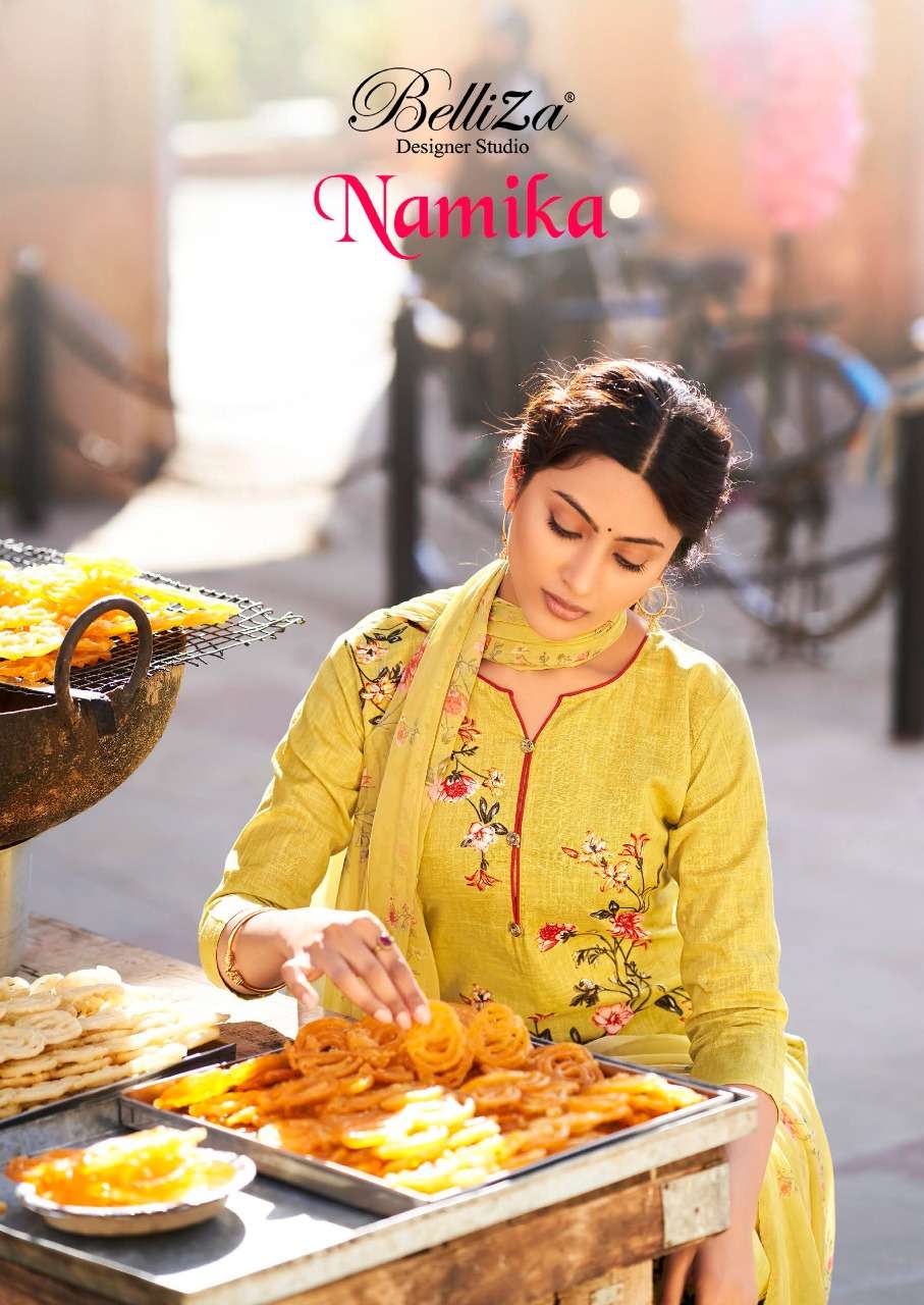 NAMIKA BY BELLIZA 596-001 TO 596-010 SERIES DESIGNER COTTON DRESSES