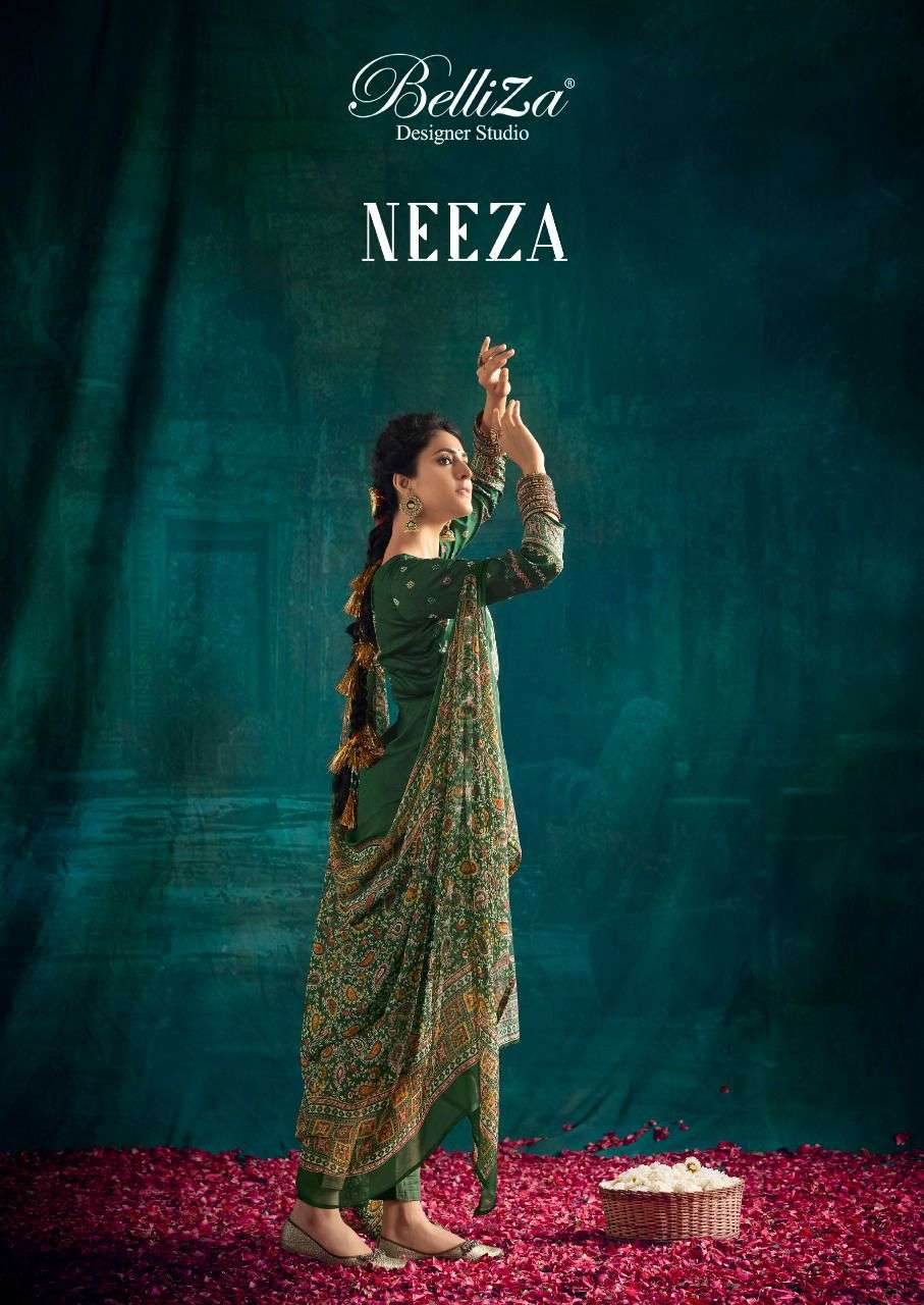 NEEZA BY ZULFAT 595-001 TO 595-010 SERIES DESIGNER COTTON DRESSES