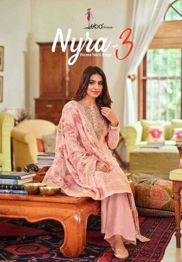 NYRA VOL-3 BY EBA LIFESTYLE 1371 TO 1374 SERIES DESIGNER VISCOSE SILK DRESSES