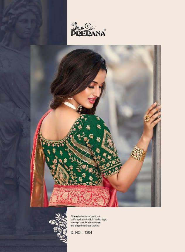 PRERANA 1300 SERIES BY PRERANA 1301 TO 1309 SERIES DESIGNER SILK SAREES