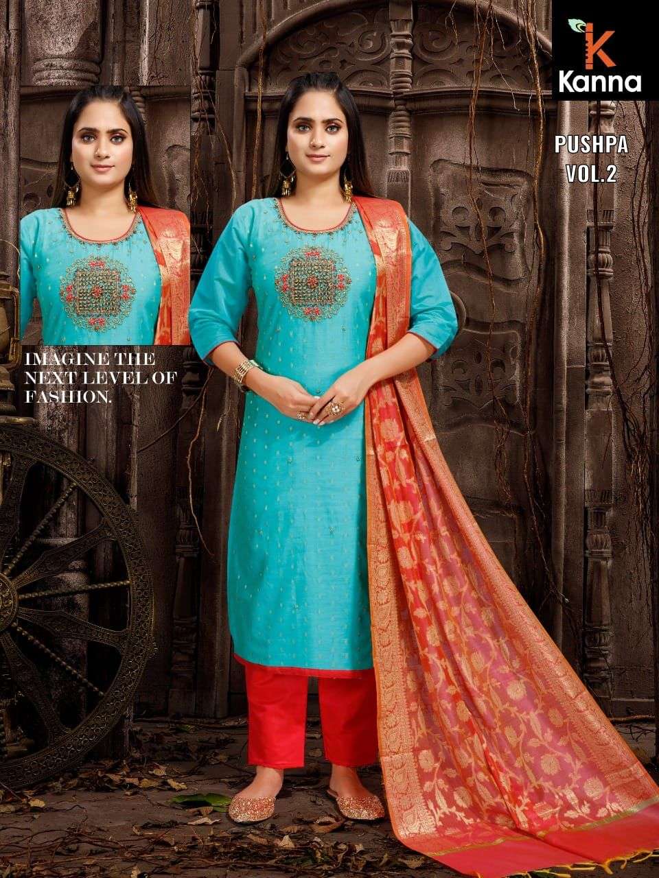 PUSHPA VOL-2 BY KANNA 01 TO 08 SERIES DESIGNER SILK DRESSES