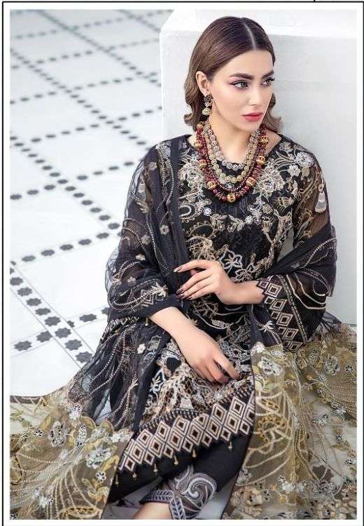 RAMSHA HIT DESIGN BY SHREE FABS K-1463 TO K-1465 SERIES DESIGNER FAUX GEORGETTE DRESSES