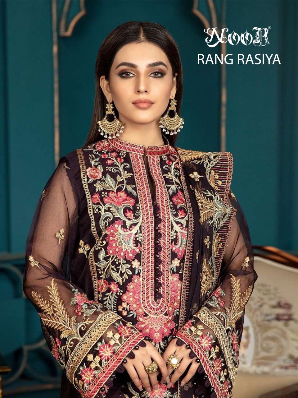 RANG RASIYA BY NOOR 1107 TO 1109 SERIES DESIGNER PAKISTANI GEORGETTE DRESSES