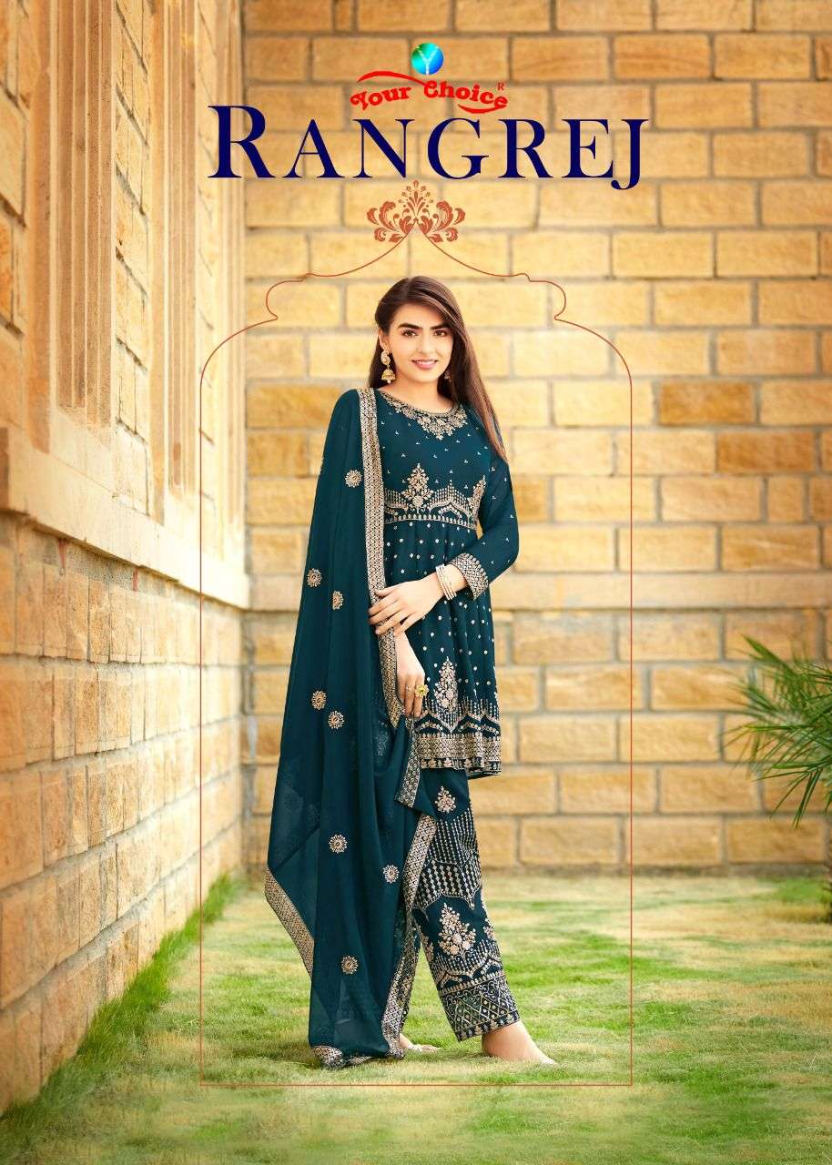 RANGREJ BY YOUR CHOICE 4038 TO 4042 SERIES DESIGNER GEORGETTE DRESSES