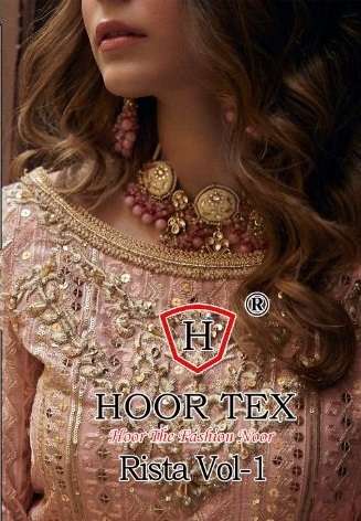 RISTA VOL-1 BY HOOR TEX 18016 TO 18016-F SERIES HEAVY GEORGETTE DRESSES