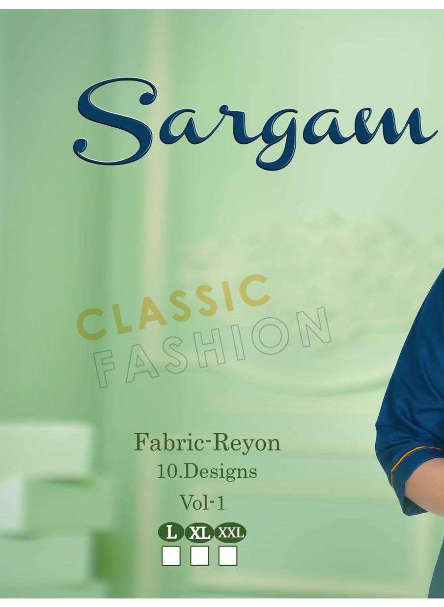 SARGAM BY ASLIWHOLESALE 01 TO 10 SERIES DESIGNER RAYON TOPS