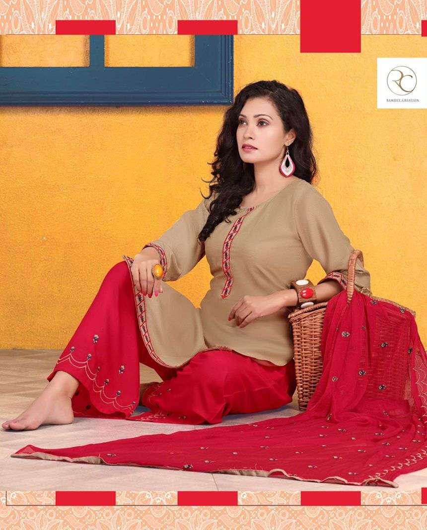 SAWARIYA VOL-11 BY RAMDEV CREATION 301 TO 308 SERIES DESIGNER RAYON DRESSES