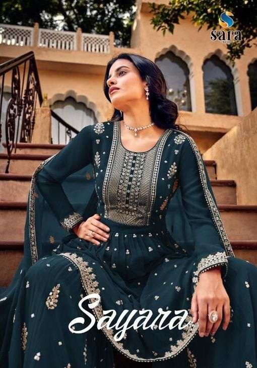 SAYARA BY SARA TRENDZ 3001 TO 3004 SERIES FAUX GEORGETTE DRESSES