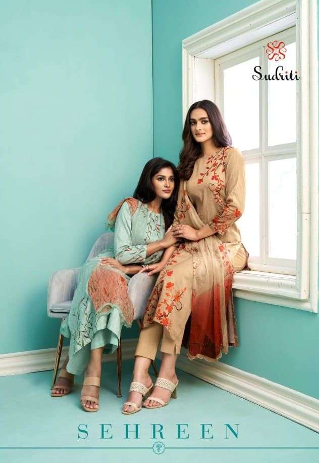 SEHREEN BY SUDRITI DESIGNER COTTON PRINTED DRESSES