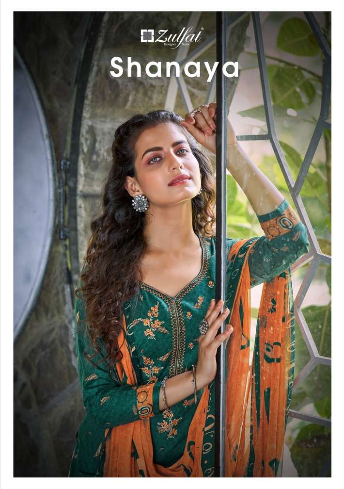 SHANAYA BY ZULFAT 380-001 TO 380-010 SERIES DESIGNER COTTON DRESSES