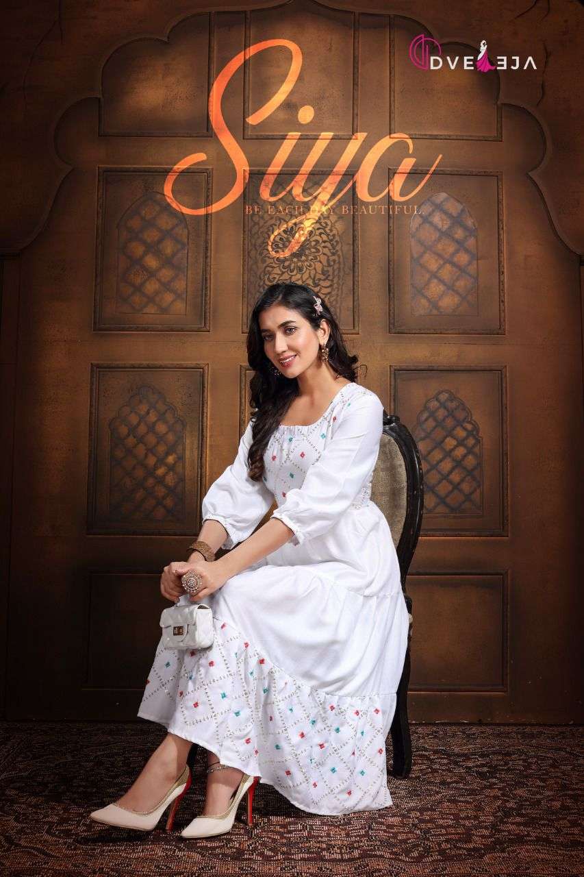 SIYA BY ASLIWHOLESALE 101 TO 108 SERIES DESIGNER RAYON KURTIS