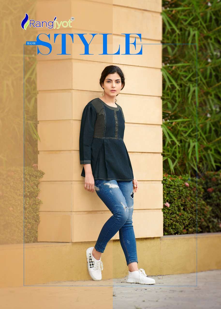 STYLE BY RANGJYOT 6001 TO 6006 SERIES DESIGNER DENIM TOPS