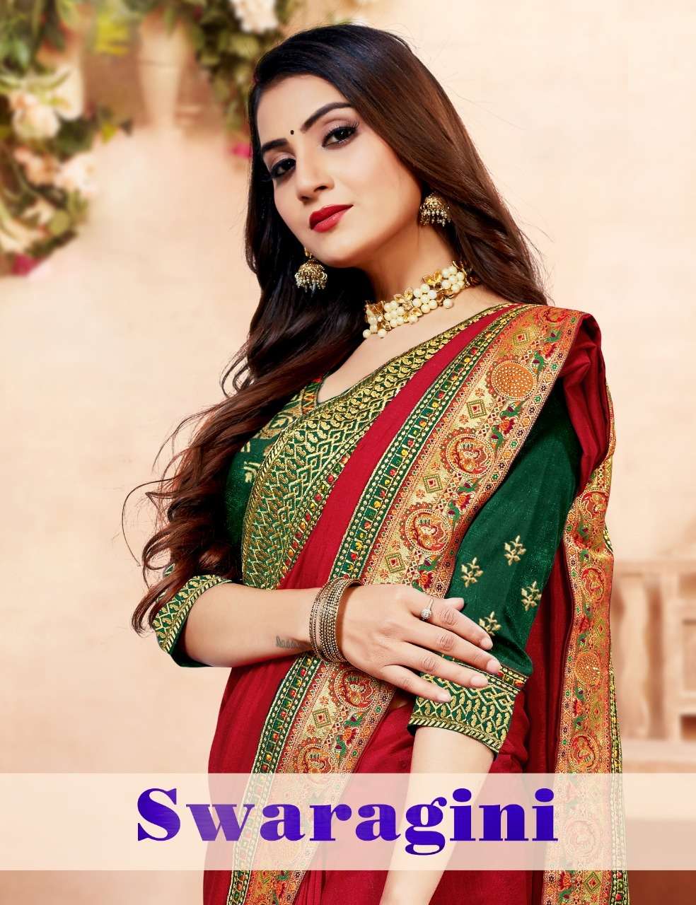 SWARAGINI BY RONISHA FASHION 1001 TO 1008 SERIES DESIGNER VICHITRA SILK SAREES