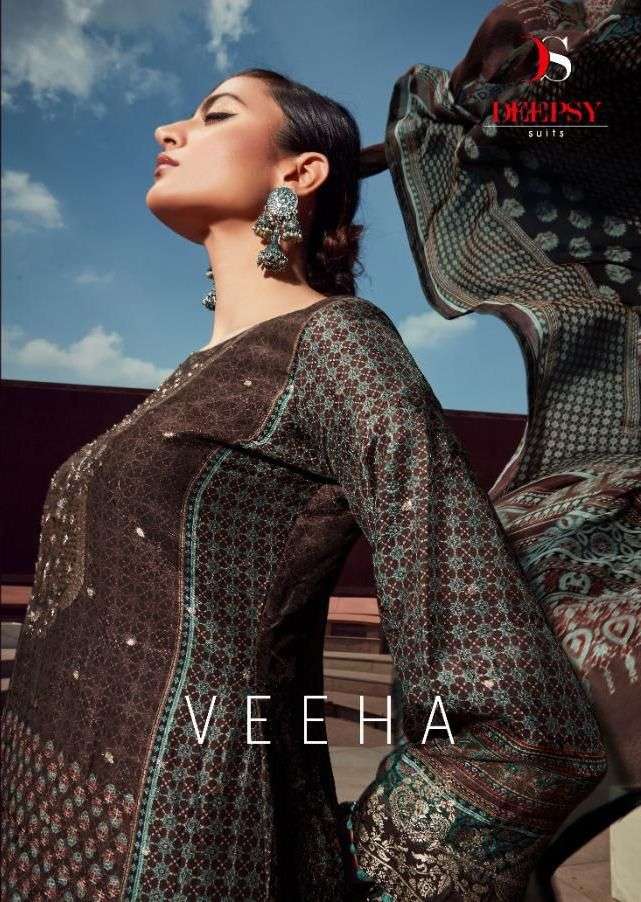 VEEHA BY DEEPSY SUITS 12301 TO 12306 SERIES DESIGNER JACQUARD DRESSES