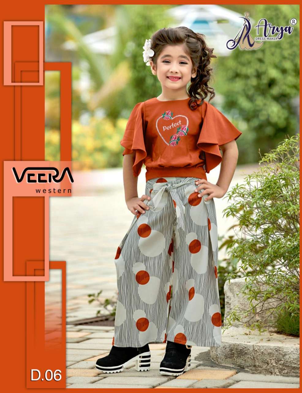 VEERA BY ARYA DRESS MAKER 01 TO 06 SERIES DESIGNER COTTON TOPS WITH PALAZZO