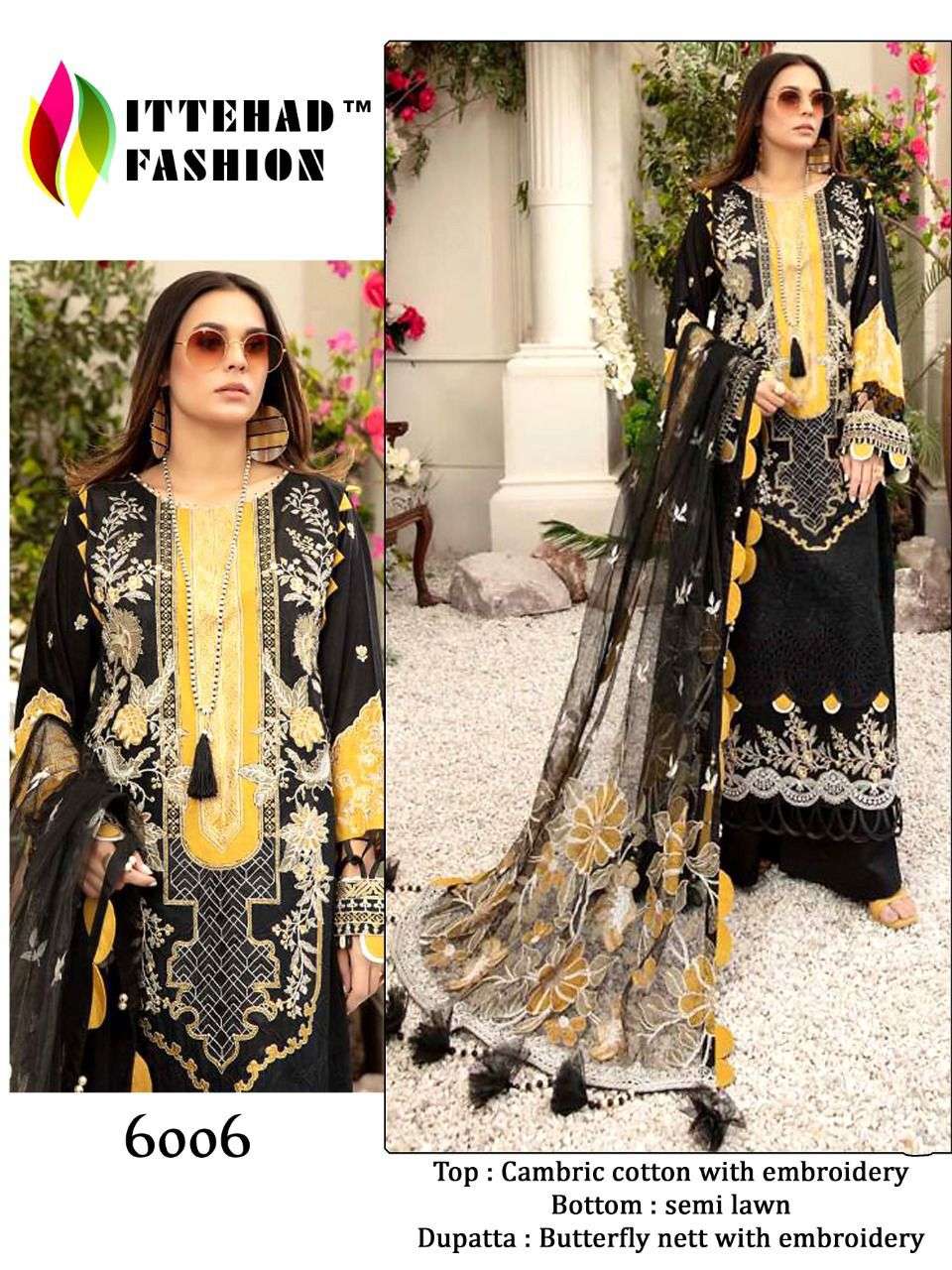 6006 HIT DESIGN BY ITTEHAD FASHION DESIGNER COTTON DRESSES