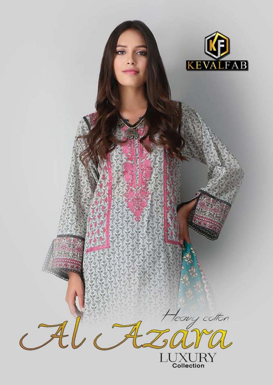 AL AZARA LUXURY COLLECTION BY KEVAL FAB 1001 TO 1006 SERIES COTTON DRESSES