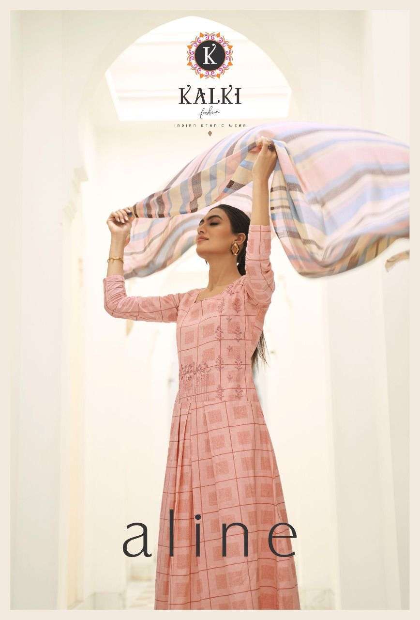 ALINE BY KALKI FASHION 60001 TO 60008 SERIES DESIGNER COTTON DRESSES