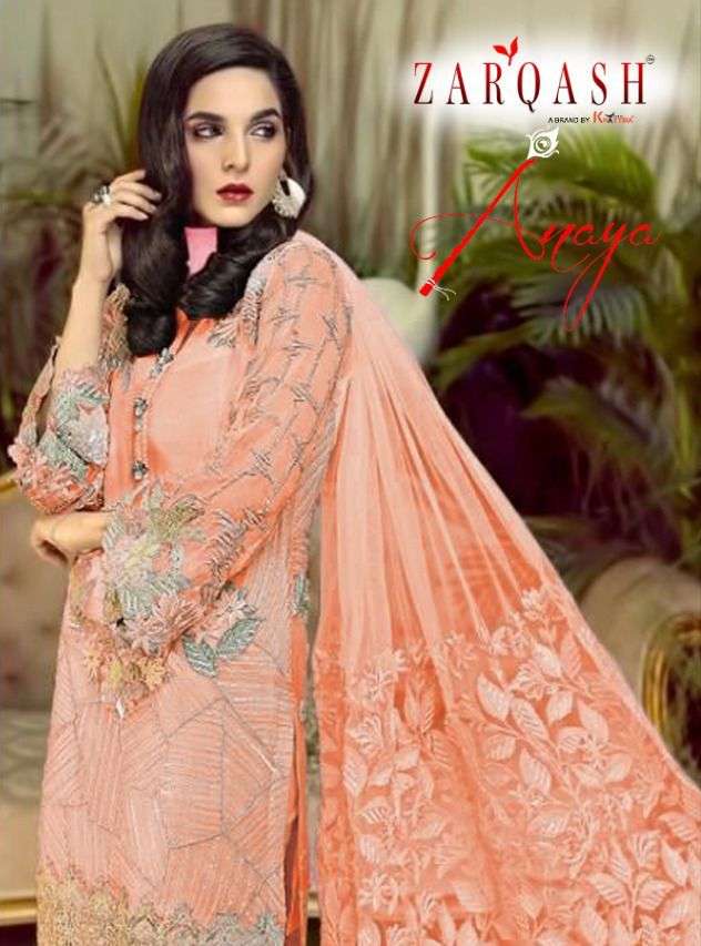 ANAYA BY ZARQASH Z-2105-A TO Z-2105-F SERIES FAUX GEORGETTE DRESSES