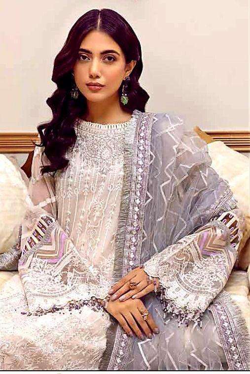 ANAYA ZF 58 BY AL AMRA GEORGETTE EMBORIDERED PAKISTANI DRESS