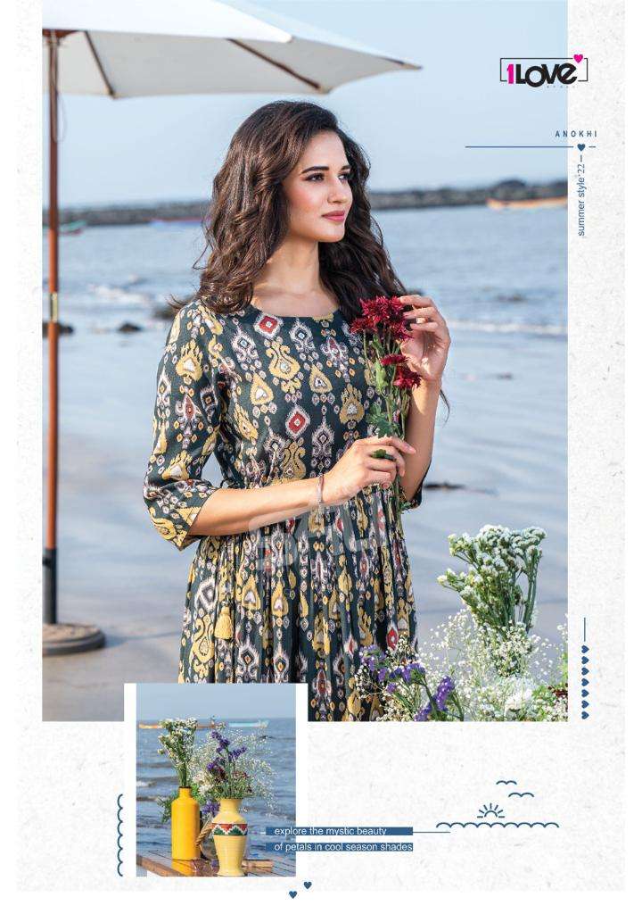 ANOKHI VOL-3 BY 1LOVE 101 TO 106 SERIES COTTON & RAYON KURTIS