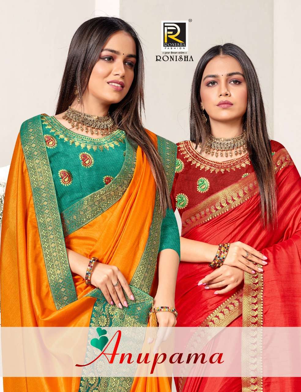 ANUPAMA BY RONISHA FASHION 1001 TO 1008 SERIES DESIGNER SILK SAREES