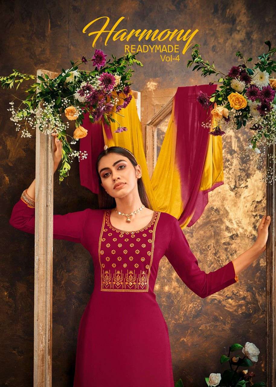 ARTIO HARMONY VOL-4 BY KAPIL TRENDZ 28000 TO 28011 SERIES RAYON DRESSES