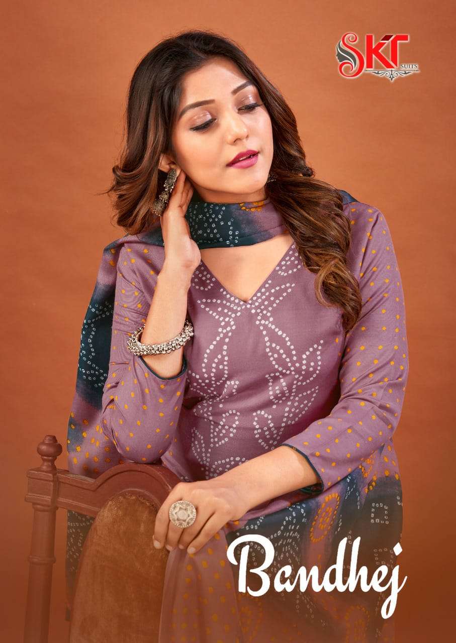 BANDHEJ BY SKT SUITS 1001 TO 1012 SERIES DESIGNER COTTON DRESSES