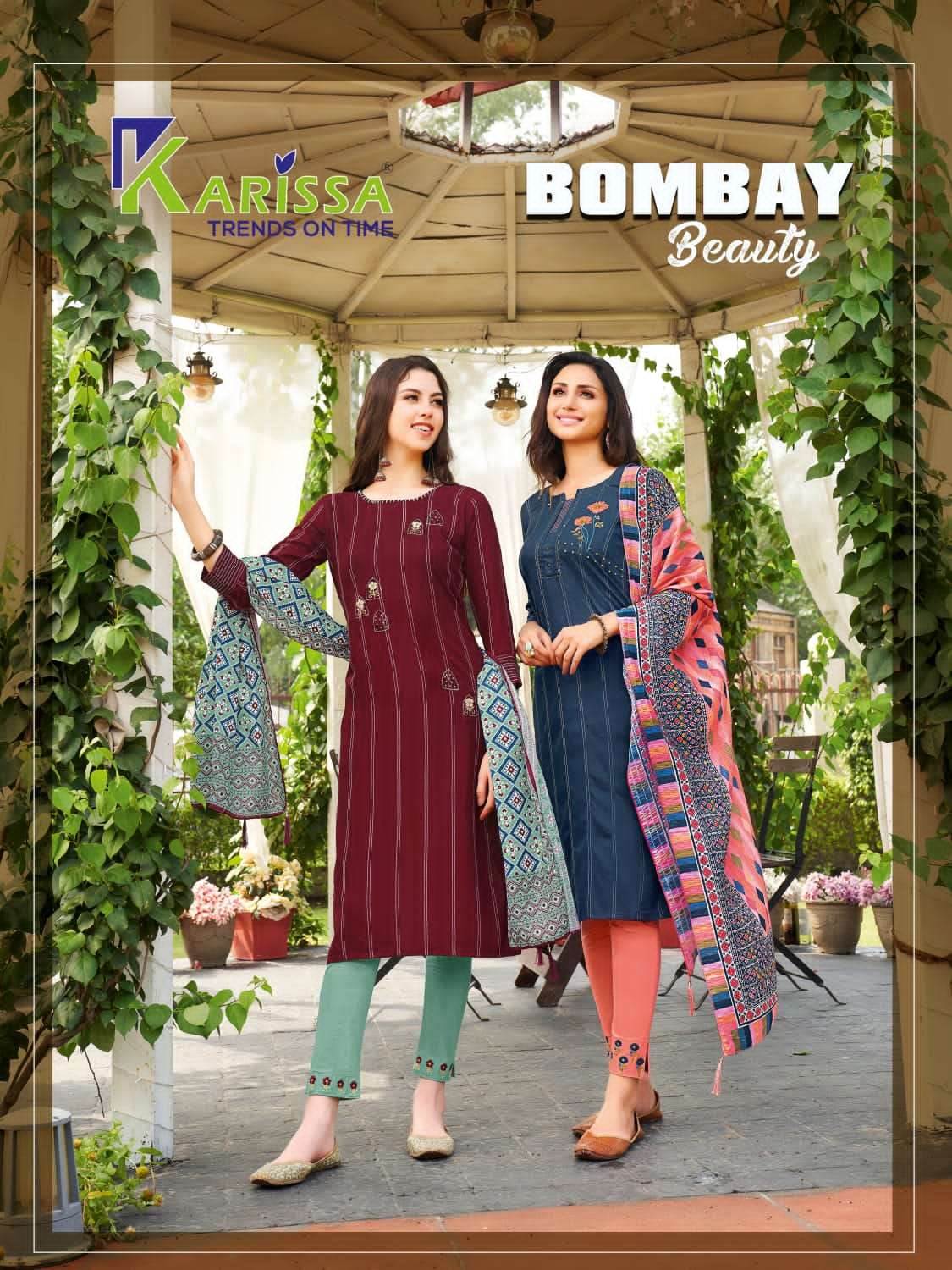 BOMBAY BEAUTY BY KARISSA 1001 TO 1006 SERIES DESIGNER RAYON DRESSES