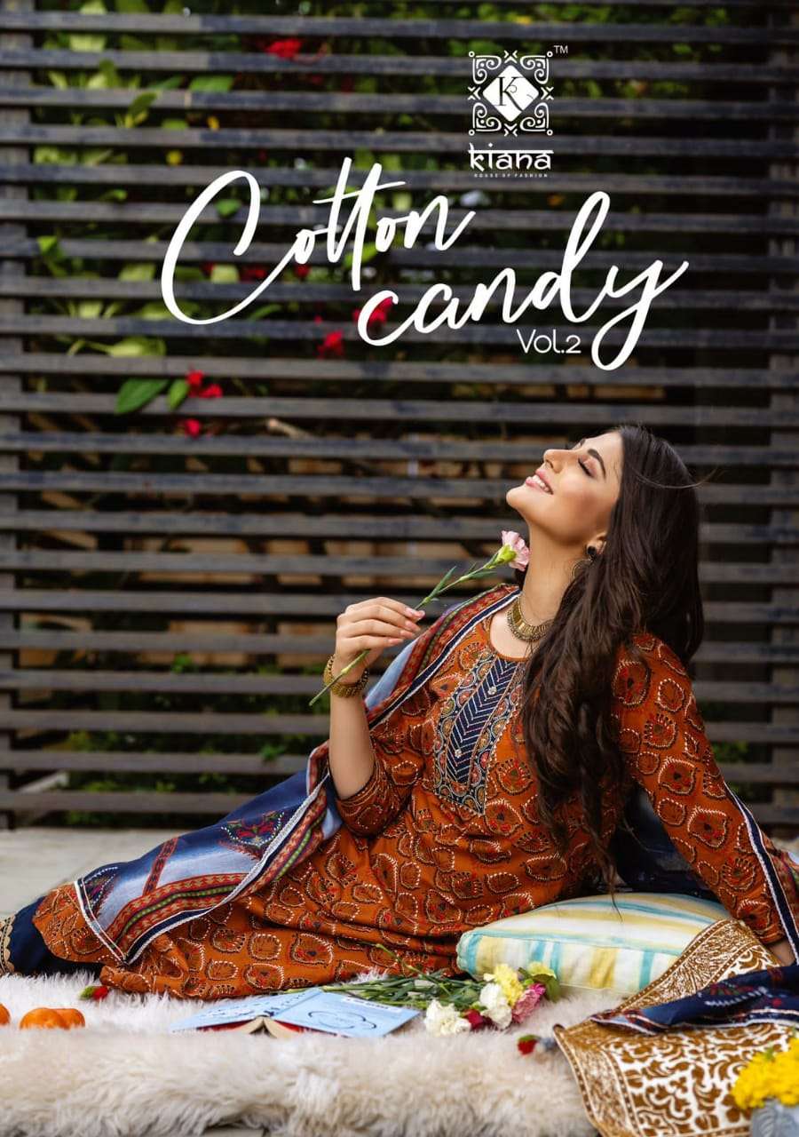 COTTON CANDY VOL-2 BY KIANA 201 TO 208 SERIES DESIGNER COTTON DRESSES